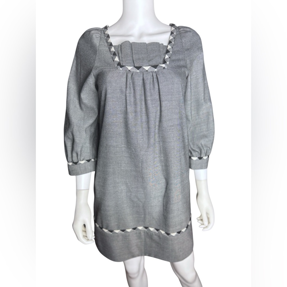Marc By Marc Jacobs Gray Three-Forth Sleeve Dress
